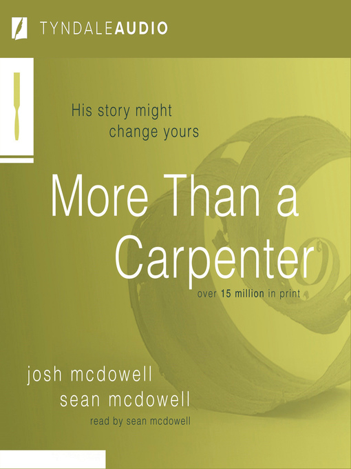 Title details for More Than a Carpenter by Josh McDowell - Available